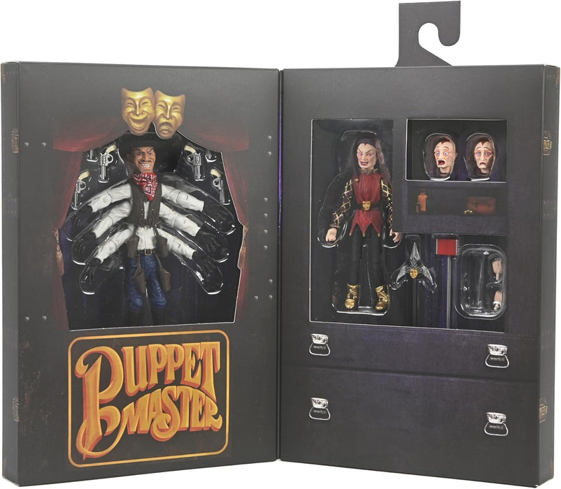 NECA Figura de Accion Ultimate: Puppet Master - Six Shooter y Jester 2 Pack de 7 Pulgadas