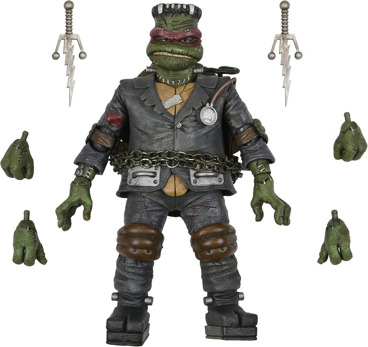 NECA Figura de Accion Ultimate: Universal Monsters x TMNT - Raphael como Frankenstein 7 Pulgadas