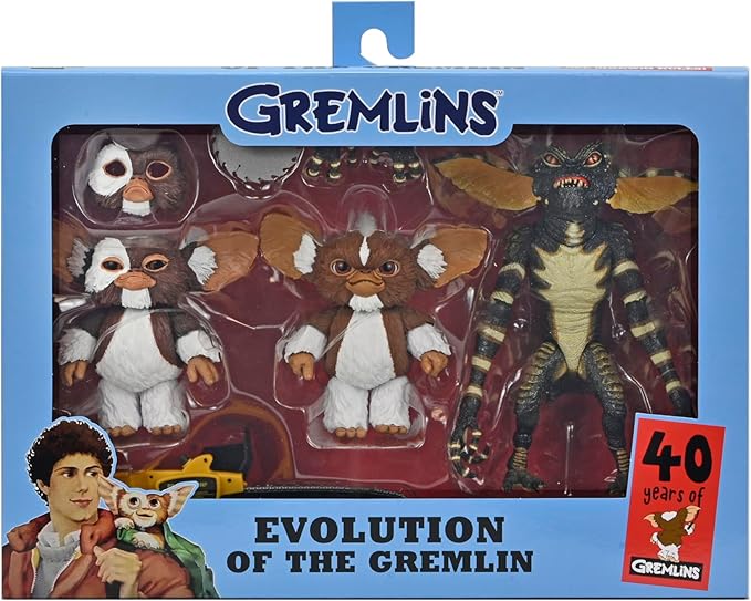 NECA Figura de Accion: Gremlins Evolution of a Gremlin - Box Set 40 Aniversario 7 Pulgadas