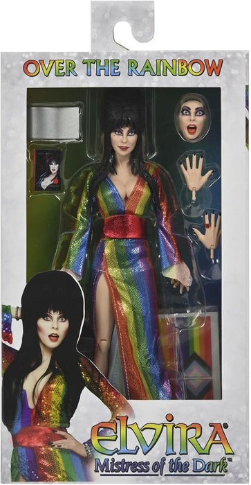 NECA Figura de Accion Vestida: Elvira - Elvira Over the Rainbow 8 Pulgadas