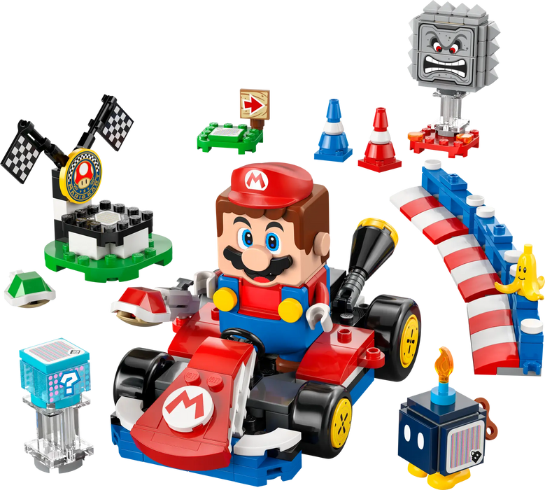LEGO Super Mario Mario Kart - Mario interactivo y Kart estandar 72043