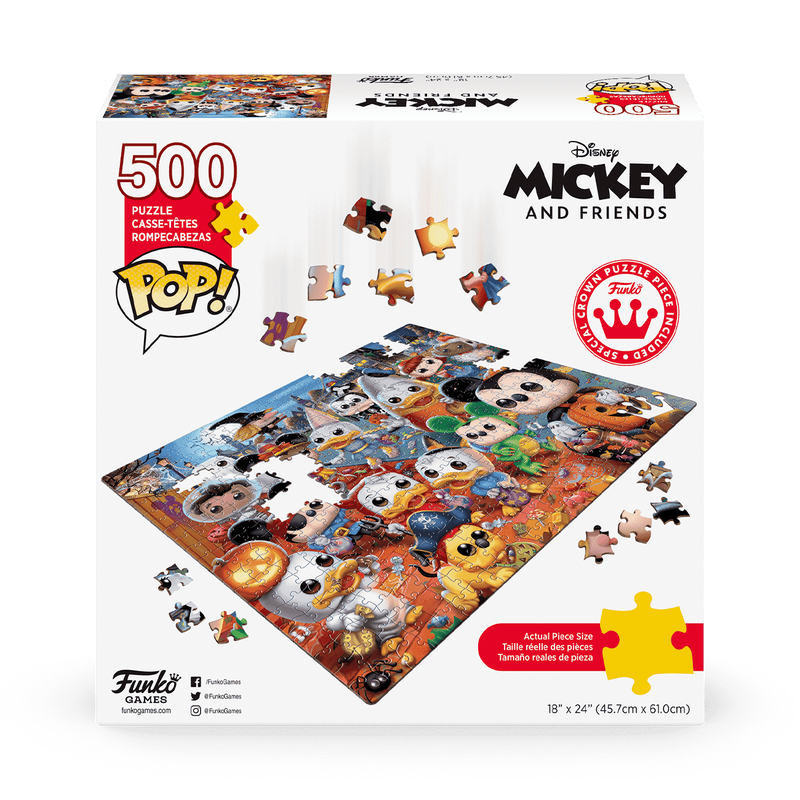 Funko Pop Puzzles: Disney - Mickey y Sus Amigos Halloween Rompecabezas 500 Piezas