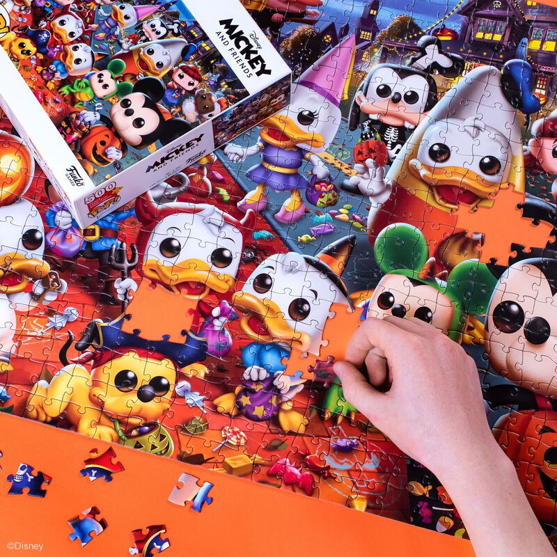 Funko Pop Puzzles: Disney - Mickey y Sus Amigos Halloween Rompecabezas 500 Piezas