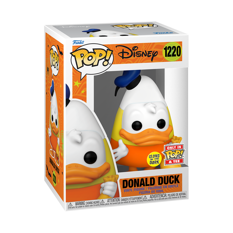 Funko Pop & Tee: Disney Halloween - Playera Grande Con Donald Glow