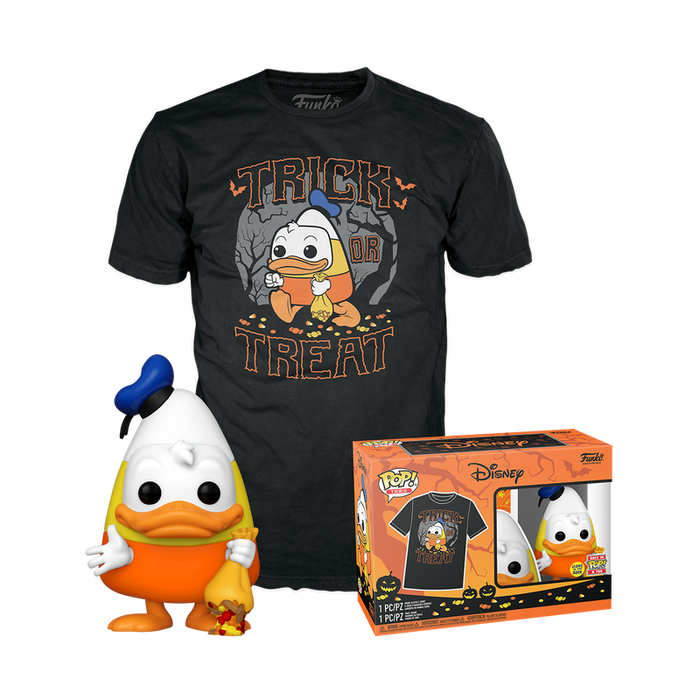 Funko Pop & Tee: Disney Halloween - Playera 3XL Con Donald Glow