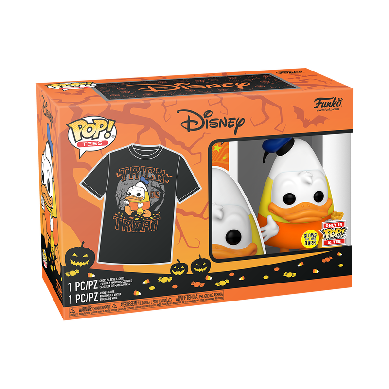 Funko Pop & Tee: Disney Halloween - Playera 3XL Con Donald Glow