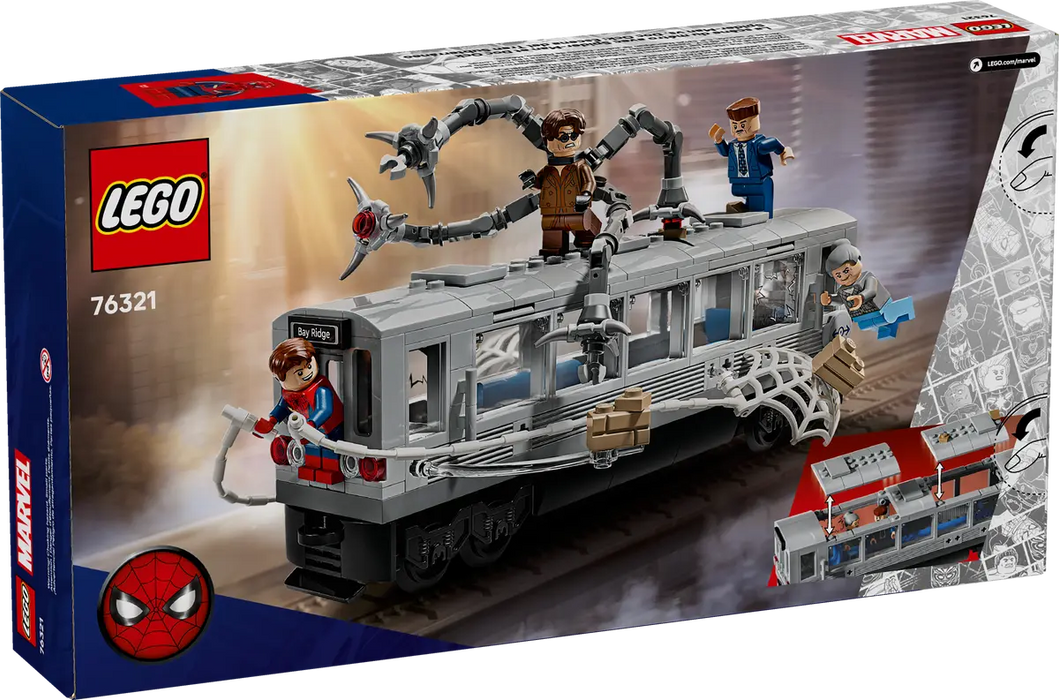 LEGO Super Heroes Marvel Spider-Man vs Doc Ock: Escena del Tren Subterráneo 76321