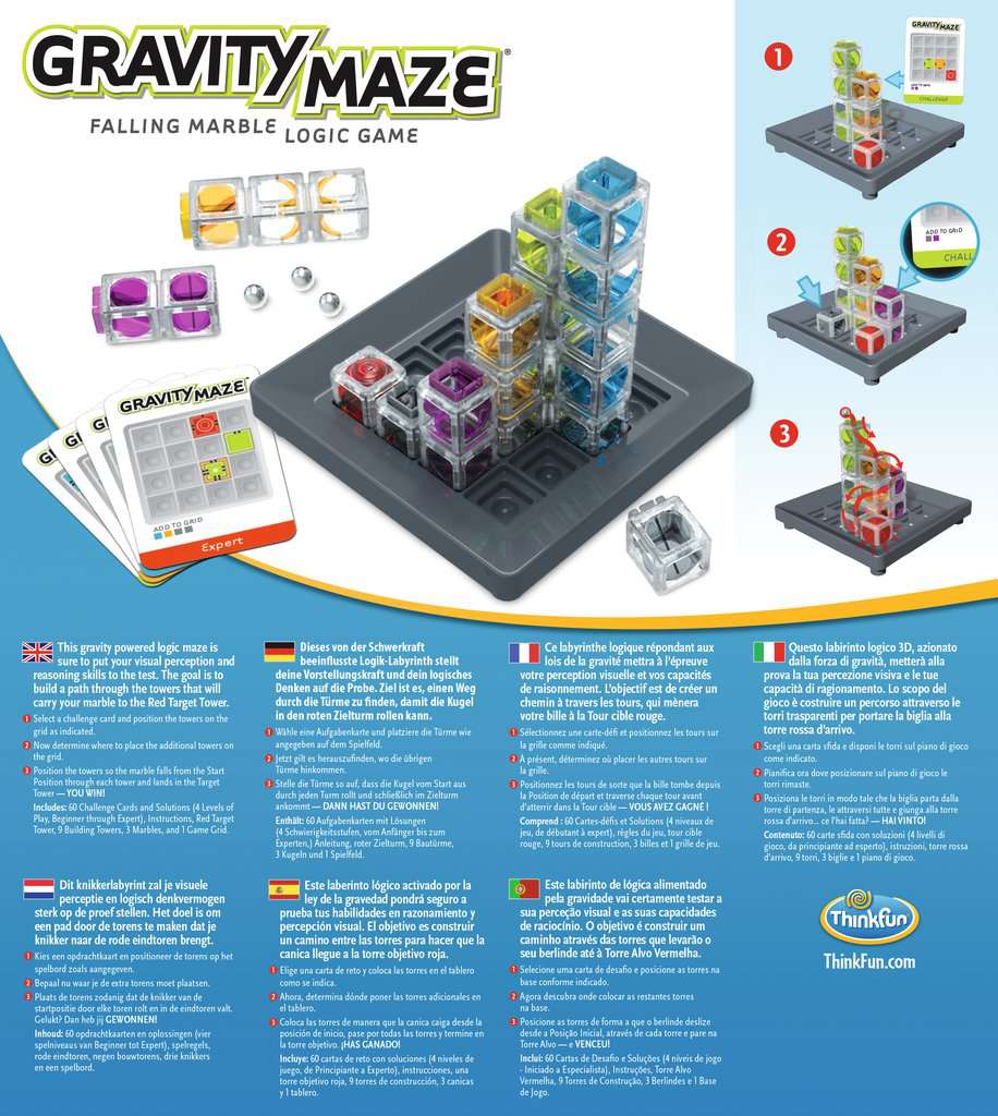 Ravensburger ThinkFun: Gravity Maze  Juego de Logica