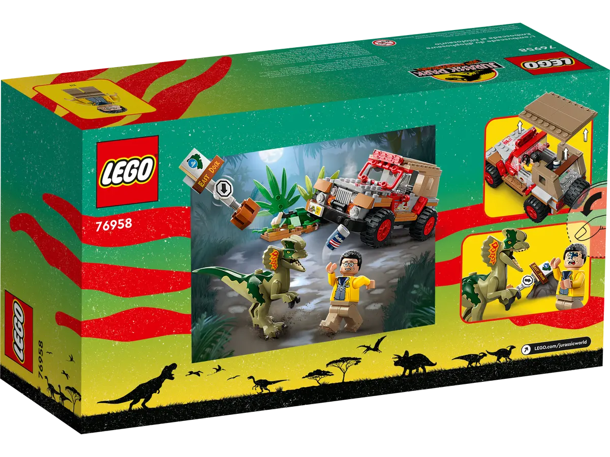 LEGO Jurassic World Emboscada Al Dilofosaurio 76958