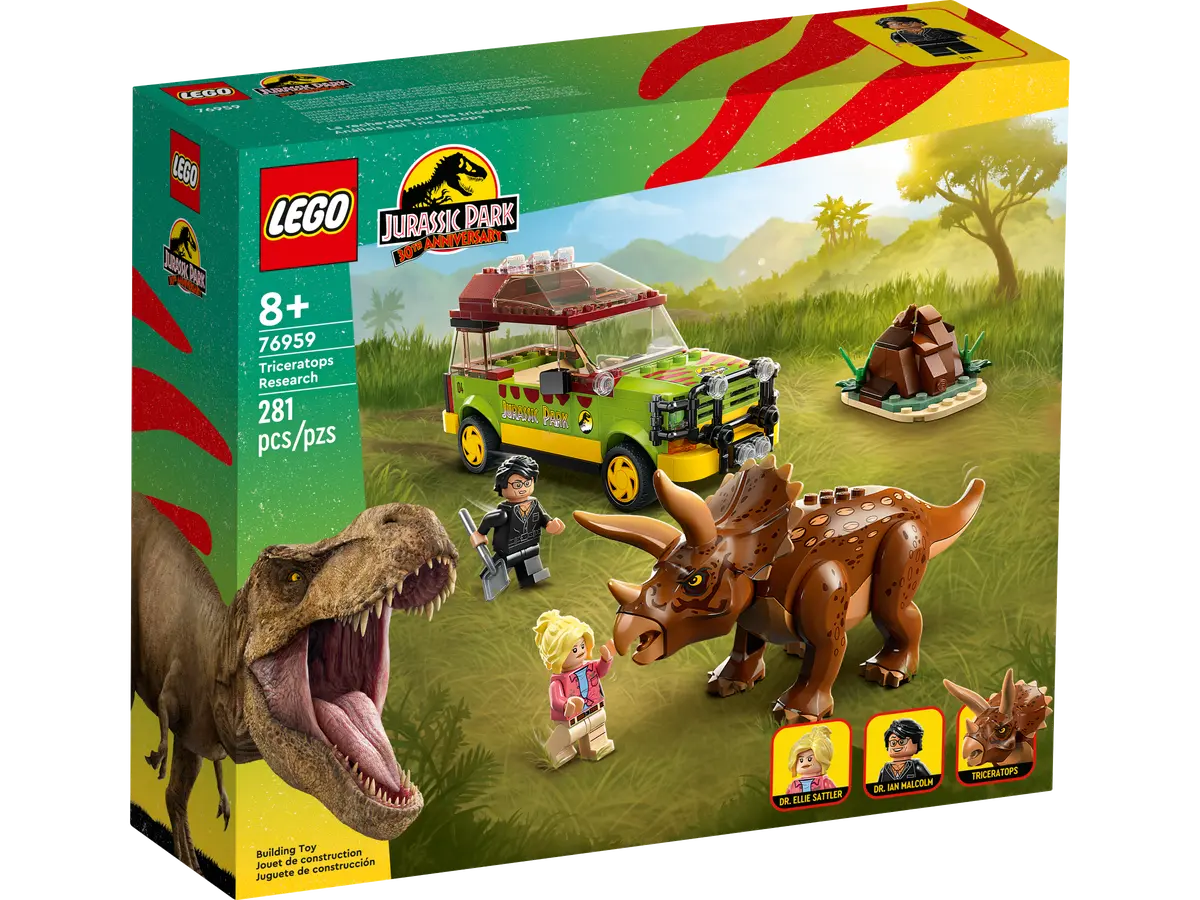 LEGO Jurassic World Analisis Del Triceratops 76959