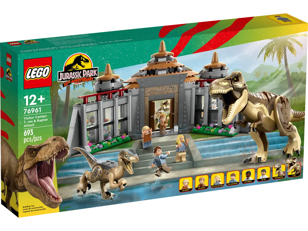 LEGO Jurassic World Centro Visitantes T Rex y Ataque Del Raptor 76961