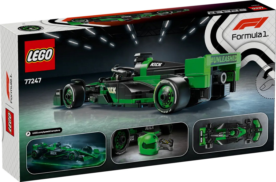 LEGO Speed Champions Coche de Carreras KICK Sauber F1 Team C44 77247