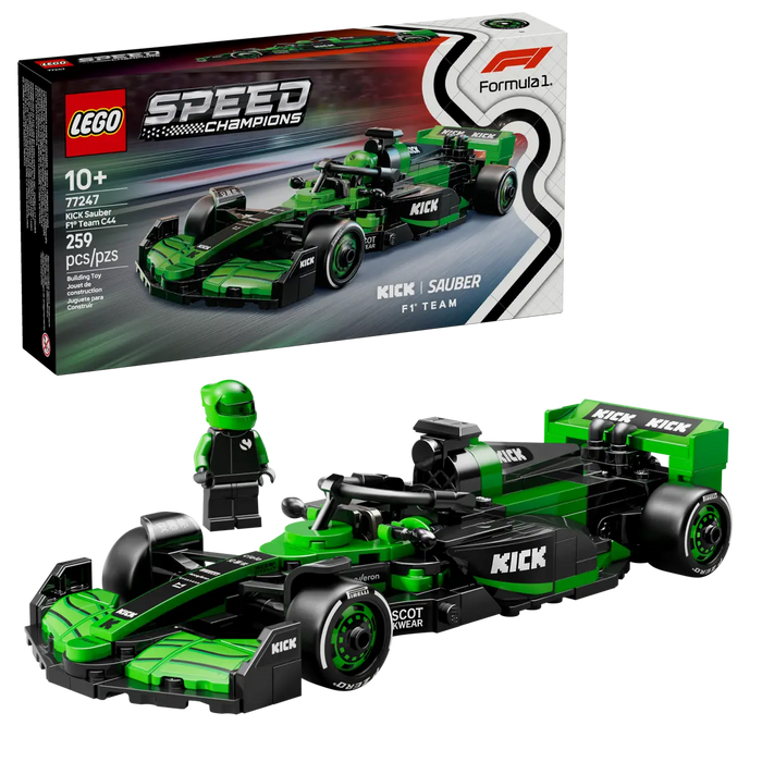LEGO Speed Champions Coche de Carreras KICK Sauber F1 Team C44 77247