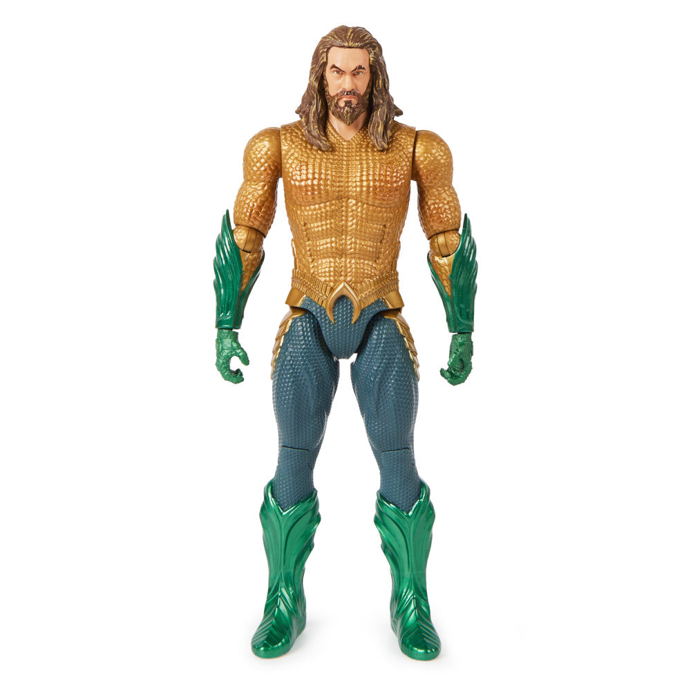 Aquaman: Aquaman Traje Dorado Figura De Accion 12 Pulgadas