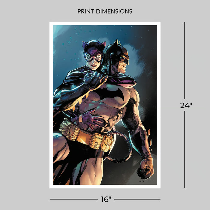 Sideshow Art Print: DC Batman & Catwoman Num 1 2020 Litografia