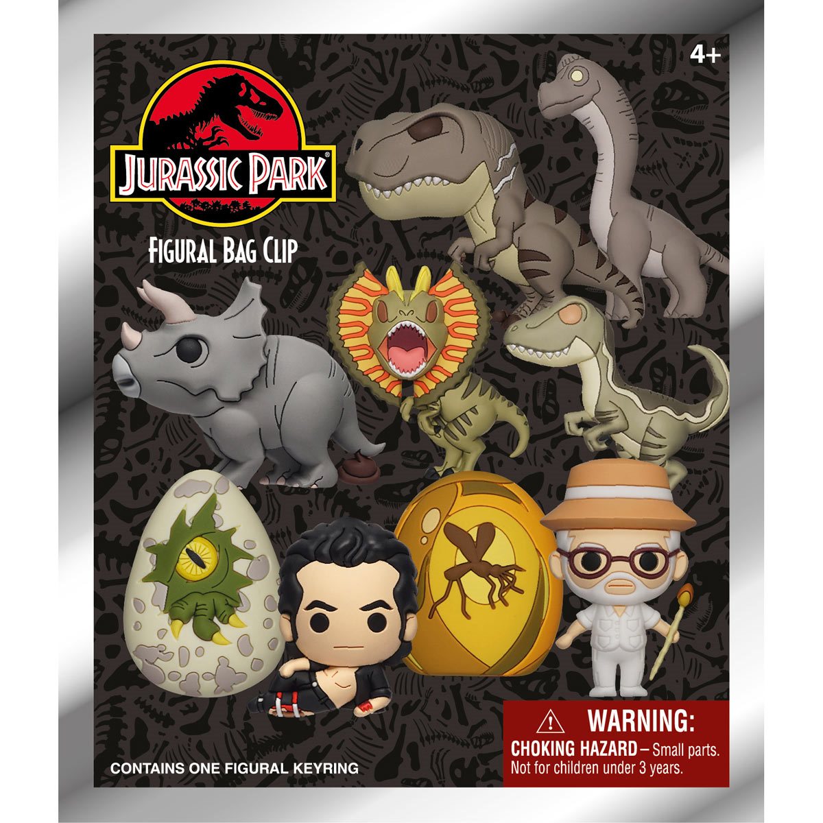 Monogram Llavero 3D para Mochila: Universal Studios Jurassic Park - Figura Sorpresa Series 1
