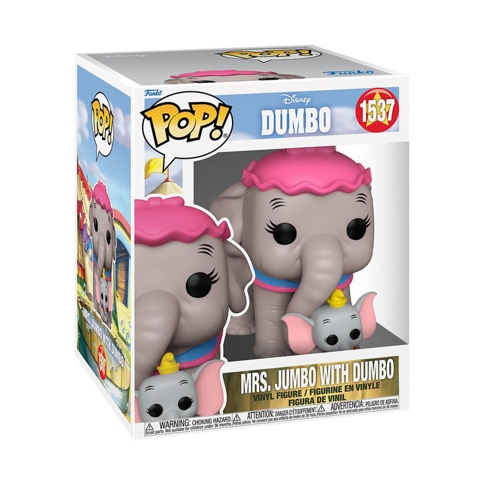 Funko Pop Super: Dumbo - Sra Jumbo Con Dumbo 6 Pulgadas