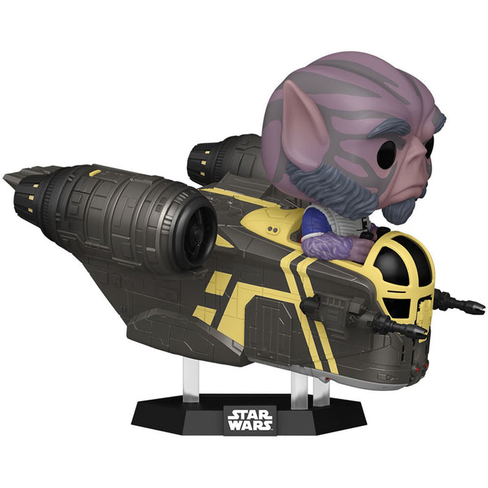 Funko Pop Rides Deluxe: Mando & Grogu - Zeb en Razor Crest