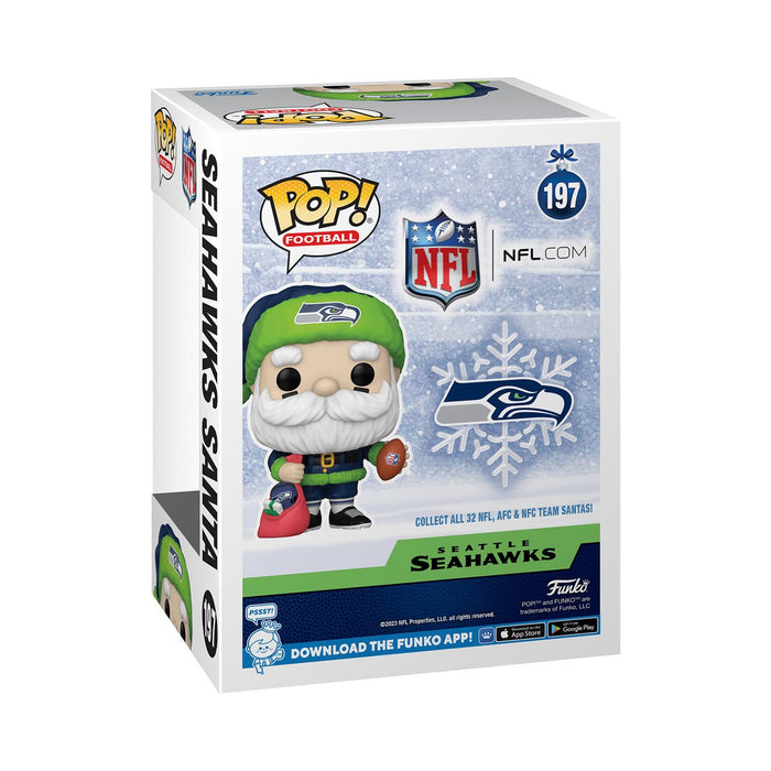 Funko Pop NFL: Halcones Marinos de Seattle - Santa Claus Holiday