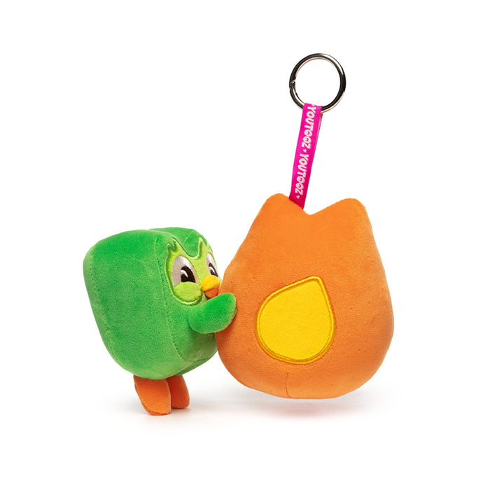 Youtooz Plush Keychain: Duolingo - Duo con Flama Llavero 5 Pulgadas