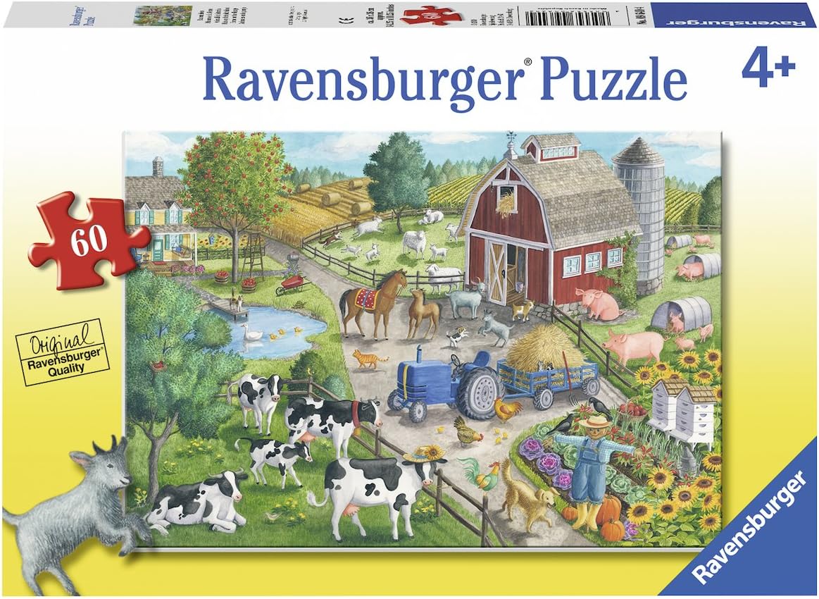 Ravensburger Rompecabezas: Animales en la granja 60 piezas