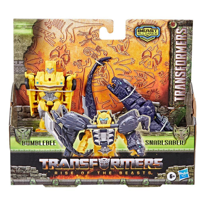 Transformers Beast Alliance: Rise Of The Beasts - Bumblebee y Snarlsaber Combiner 2 Pack