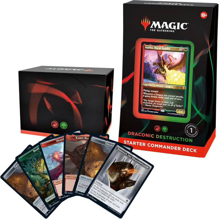 Magic The Gathering: Starter Commander Deck 4 - Draconic Destruction (Red-Green) En Ingles