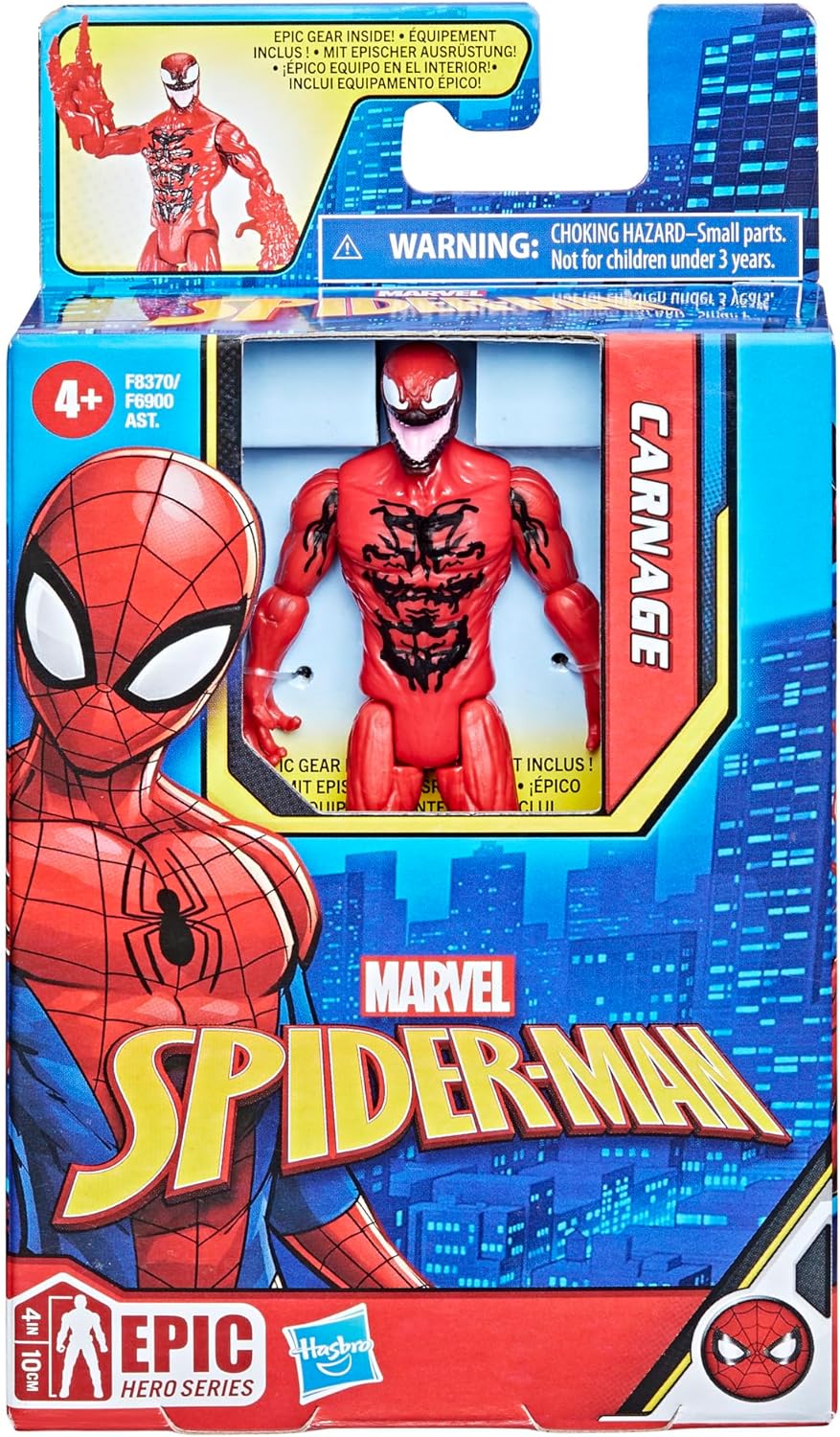 Marvel Epic Hero Series: Spiderman - Carnage 4 Pulgadas