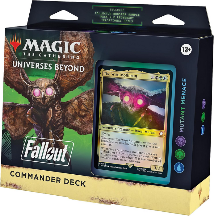 Magic: The Gathering Fallout Commander Deck 4 - Mutant Menace (Black/Green/Blue) En Ingles