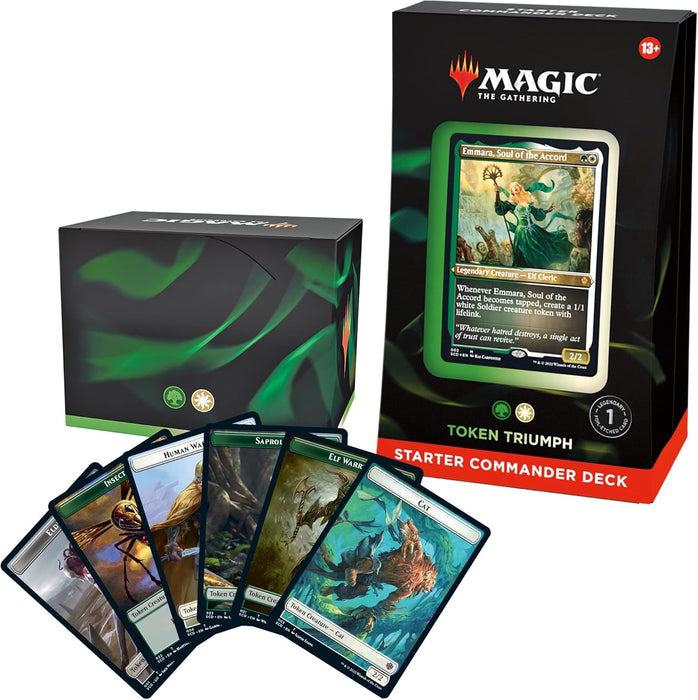 Magic The Gathering: Starter Commander Deck 5 - Token Triumph (Green-White) En Ingles