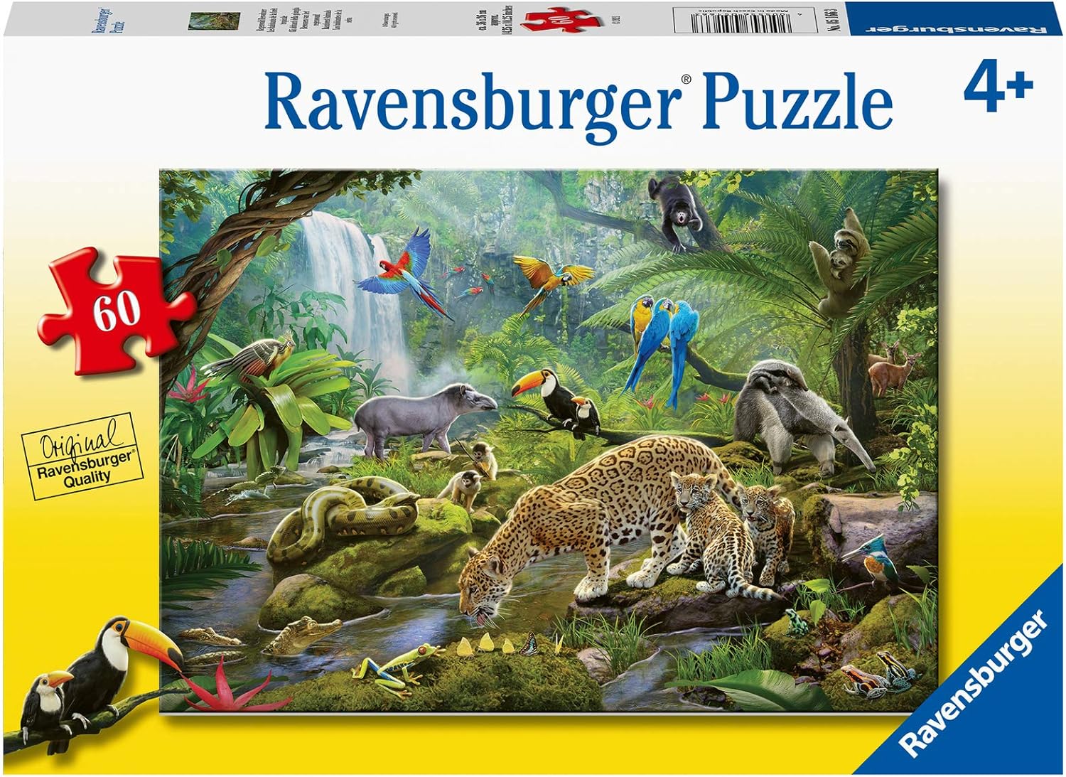 Ravensburger Rompecabezas: Los habitantes de la selva 60 piezas