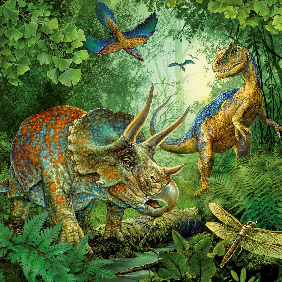 Ravensburger Rompecabezas: Dinosaurios de Fascinacion 3 Pack 49 piezas