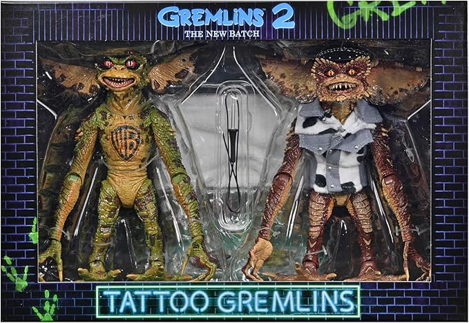 NECA Figura de Accion: Gremlins - Set Tattoo Gremlins 2 Pack 7 Pulgadas