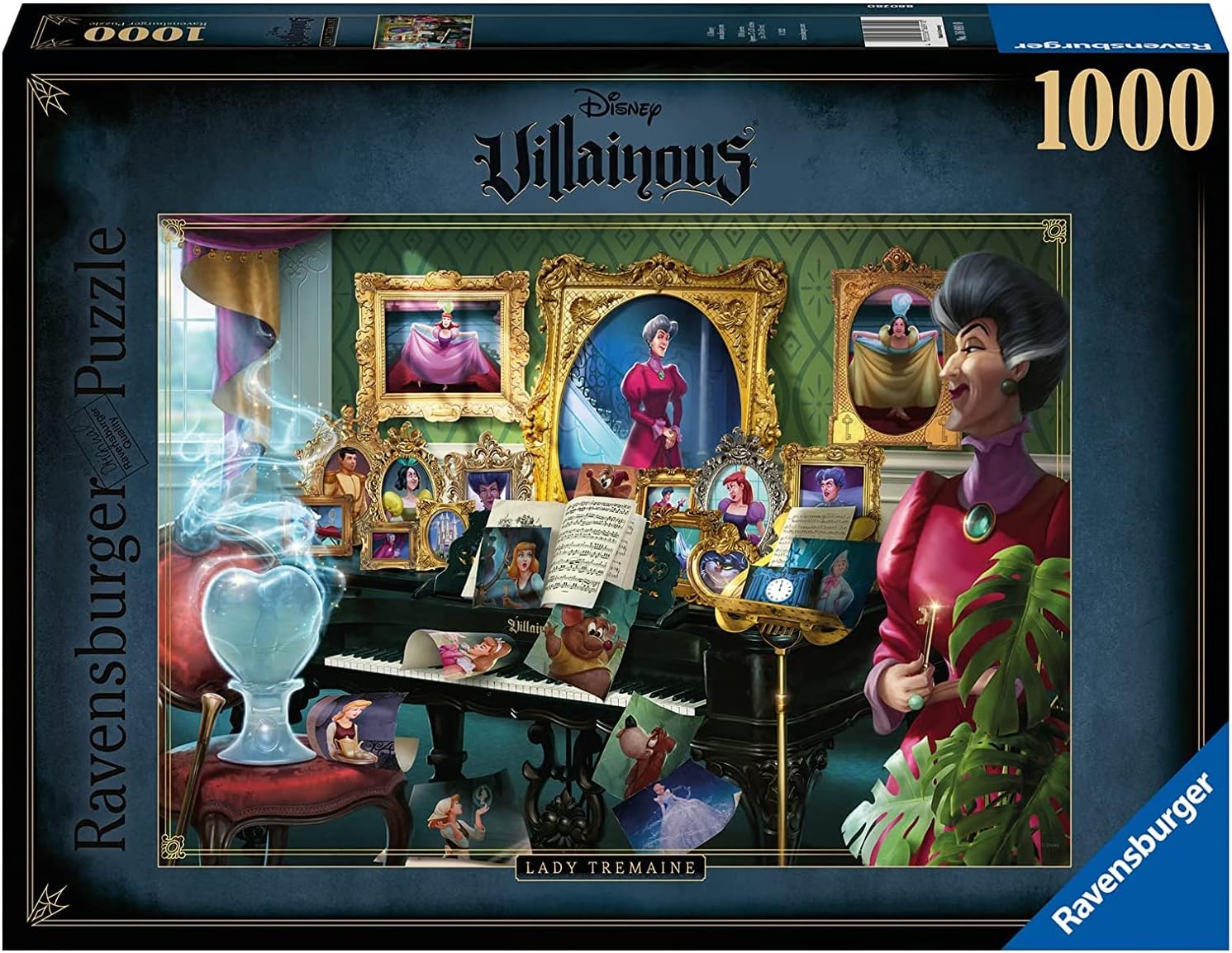 Ravensburger Rompecabezas Adultos: Disney - Villanos Lady Tremaine 1000 piezas