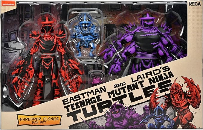NECA Figura de Accion: TMNT Tortugas Ninja Mirage Comics - Shredder Clones Box Set 7 Pulgadas