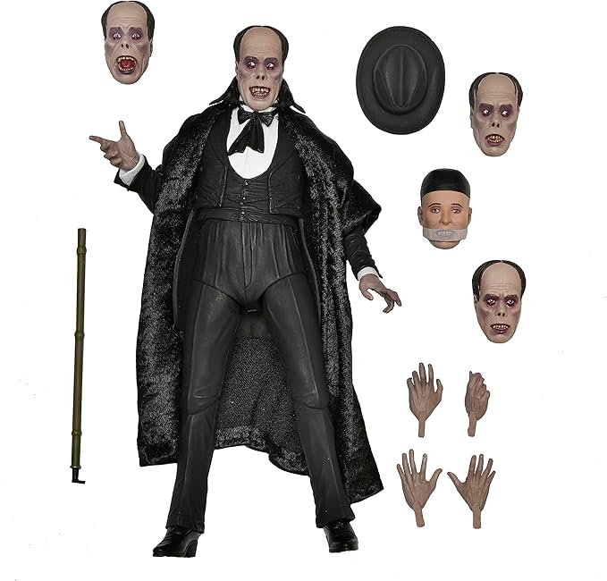 NECA Figura de Accion: El Fantasma de la Opera 1925 - Fantasma Color 7 Pulgadas