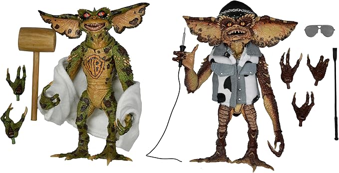 NECA Figura de Accion: Gremlins - Set Tattoo Gremlins 2 Pack 7 Pulgadas