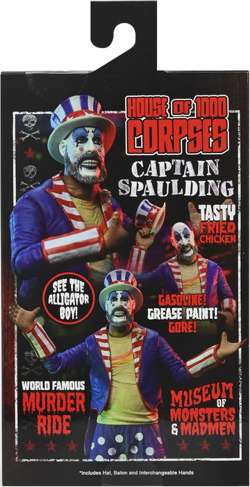 NECA Figura de Accion: House Of 1000 Corpes - Captain Spaulding 7 Pulgadas