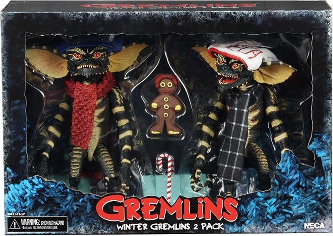 NECA Figura de Accion: Gremlins - Set 1 Winter Scene 2 Pack 7 Pulgadas
