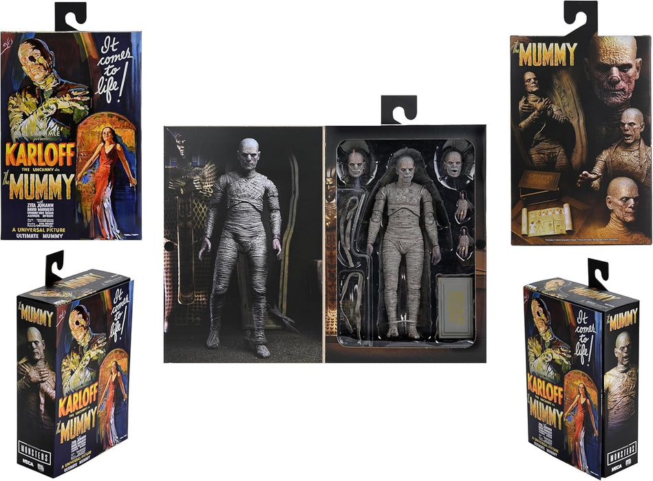 NECA Figura de Accion Ultimate: Universal Monsters - La Momia 7 Pulgadas