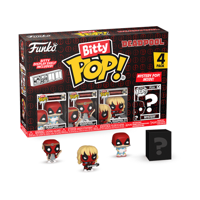 Funko Bitty Pop: Deadpool - Sleepover 4 Pack