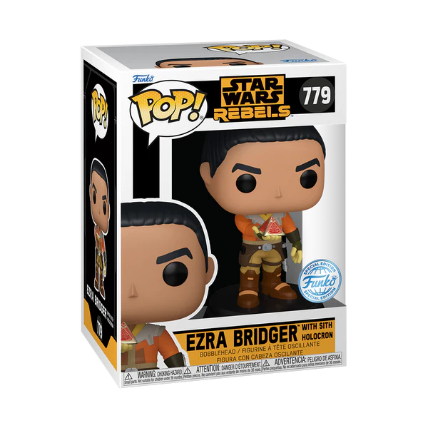 Funko Pop Star Wars: Rebels - Ezra con Sith Holocron Exclusivo