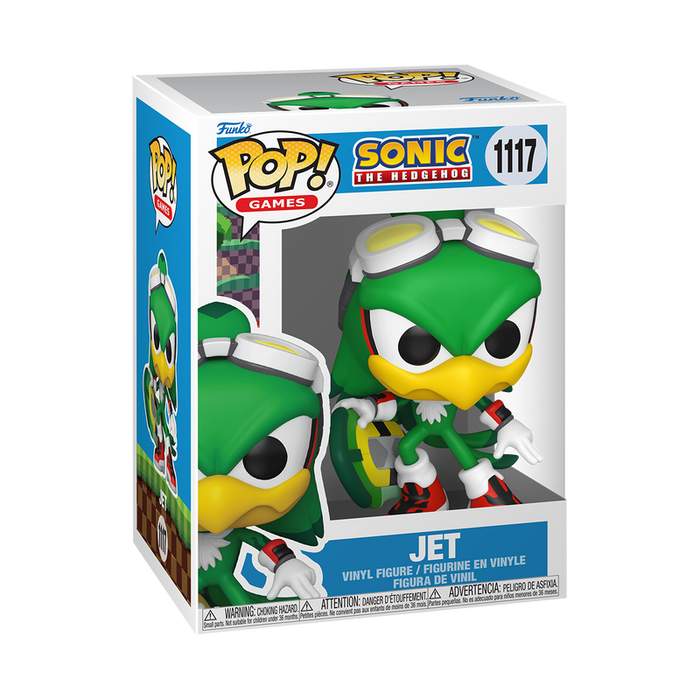 Funko Pop Games: Sonic The Hedgehog - Jet the Hawk con Tabla