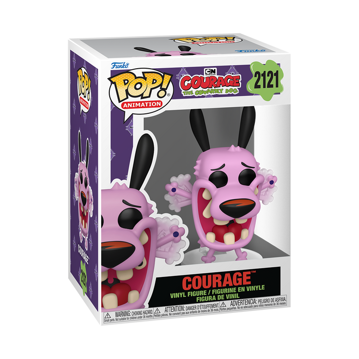 Funko Pop Animation: Coraje el perro cobarde - Coraje asustado