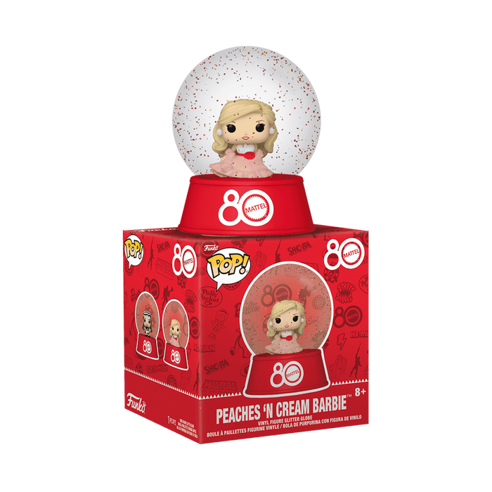 Funko Mini Glitter Globe: Mattel 80 Aniversario - Barbie