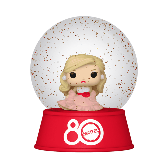 Funko Mini Glitter Globe: Mattel 80 Aniversario - Barbie