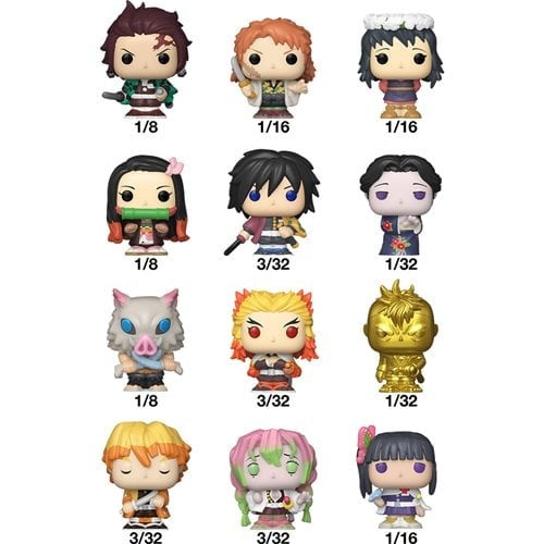 Funko Bitty Pop Singles: Demon slayer 24 Pc - 1 Figura Sorpresa UNITARIO