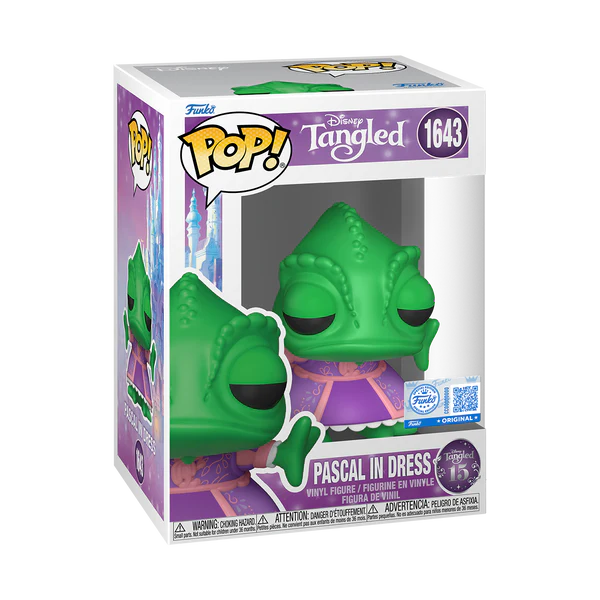Funko Pop Disney: Enredados 15 Aniversario - Pascal con Vestido Exclusivo