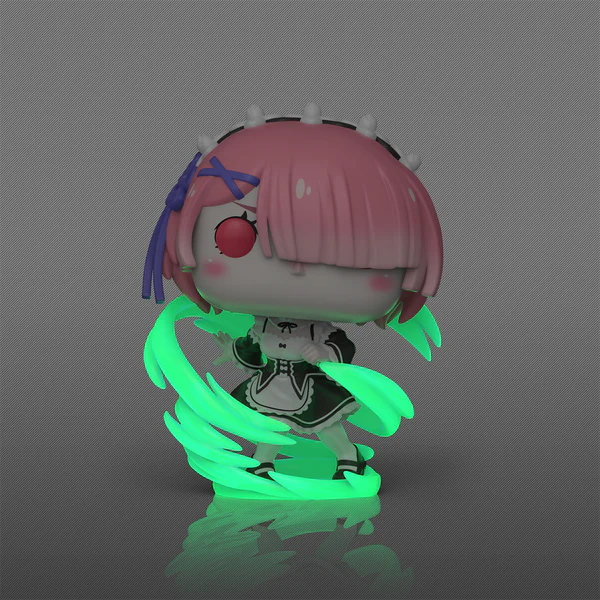 Funko Pop Plus: Re Zero - Ram Wind Magic Glow Exclusivo