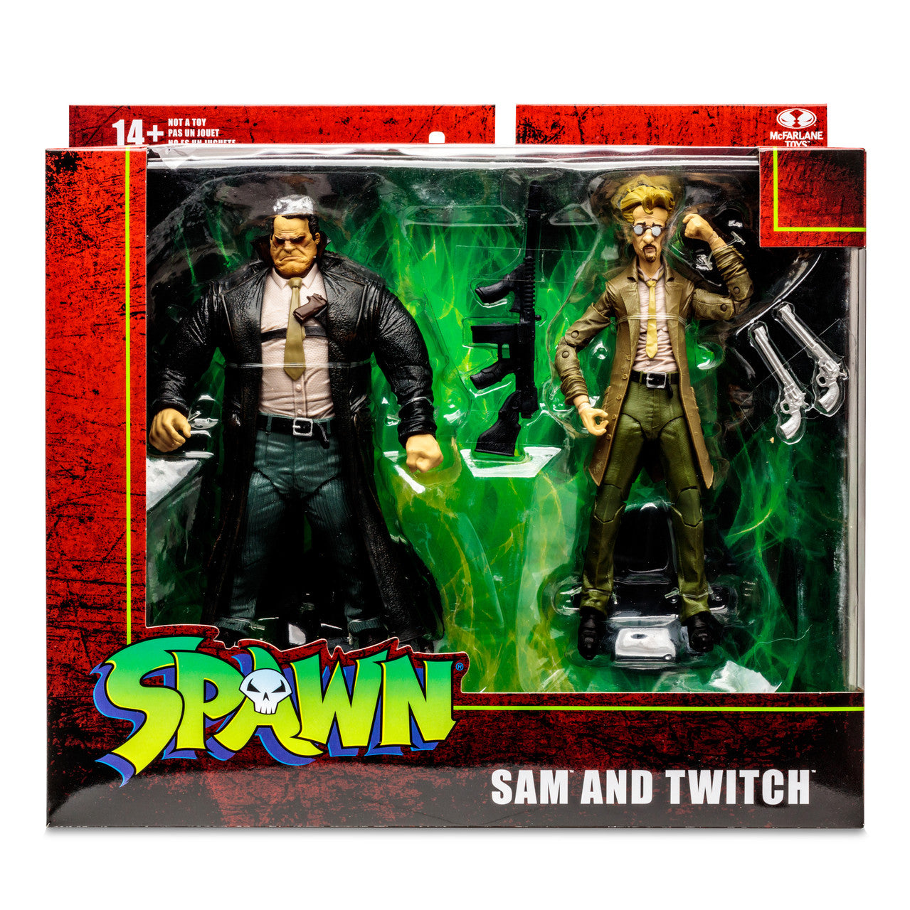 McFarlane Figura de Accion: Spawn - Sam y Twitch 2 Pack Deluxe 7 Pulgadas